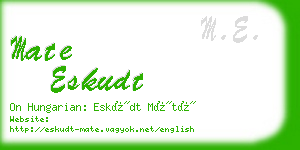 mate eskudt business card